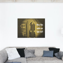 Lienzo Vampiro Antiguo de Terror Nosferatu Amarillo