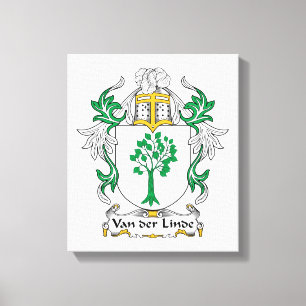 Lienzo Van der Linde Family Crest