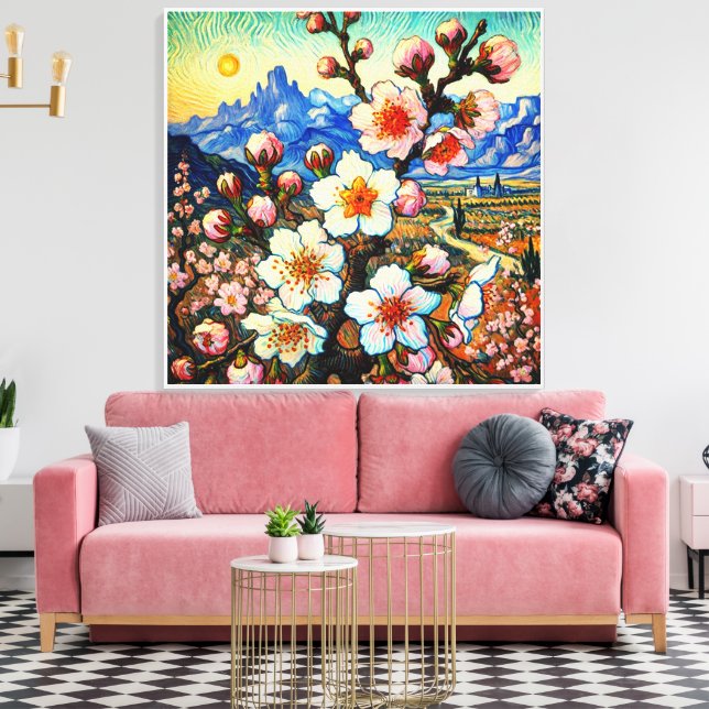 Lienzo Van Gogh Almond Blossom Big Flower (Insitu (Sala de estar))