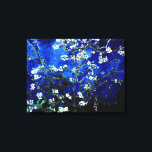 Lienzo Van Gogh Almond Flores azul verde<br><div class="desc">Flores de almendras de Vincent Van Gogh alteración del color copyright 2Sweet4wordsDiseños/ PureVintage Love Consiga la belleza de la querida Florencia de Almendros de Van Gogh en los colores que concuerdan con su casa.</div>