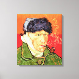 Lienzo Van Gogh - autorretrato con oreja y tubo varados
