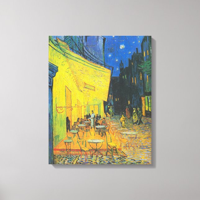 Lienzo Van Gogh Cafe Terrace French Street Scene (Anverso)