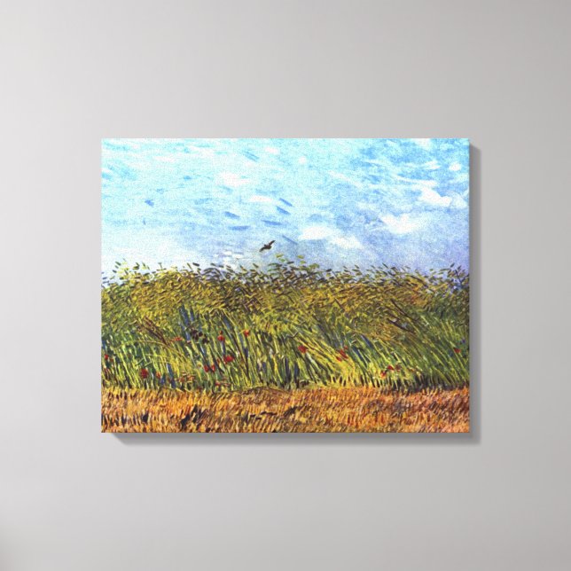 Lienzo Van Gogh: Campo de Trigo con Coppies y Lark (Anverso)