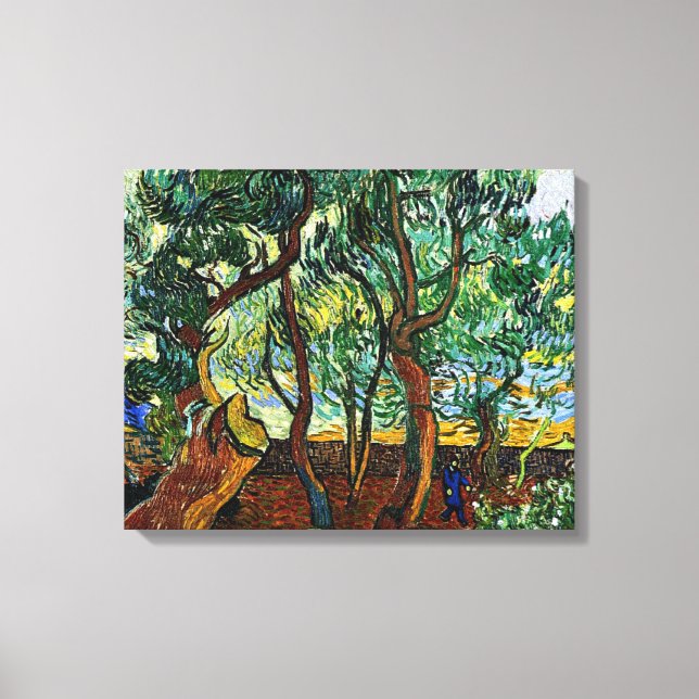 Lienzo Van Gogh - El jardín del asilo (Anverso)