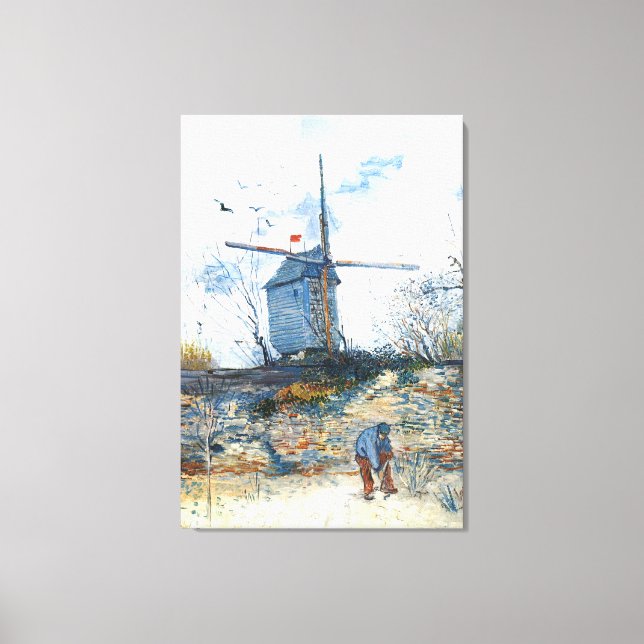 Lienzo Van Gogh: El molino de Galette (Anverso)