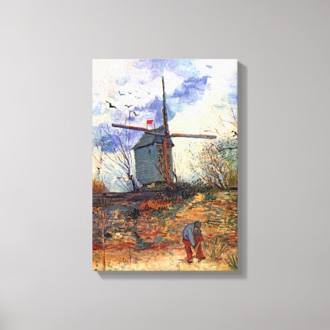 Lienzo Van Gogh - El Molino De La Galette Molino de vient (Anverso)