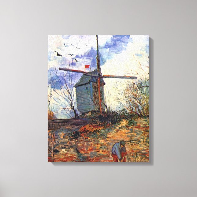 Lienzo Van Gogh - El Molino De La Galette Molino de vient (Anverso)