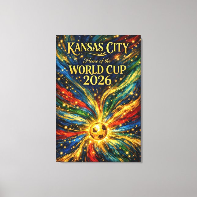 Lienzo Van Gogh Fluid Art Print Kansas City World Cup  (Anverso)