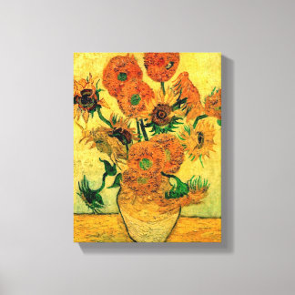 Lienzo Van Gogh - Naturaleza muerta jarrón con quince gir