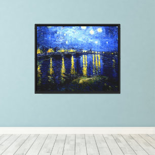 Lienzo Van Gogh - Noche estrellada sobre el Ródano