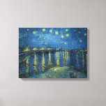 Lienzo Van Gogh: Noche estrellada sobre el Ródano<br><div class="desc">Van Gogh: Noche estrellada sobre el Ródano. Fantástico paisaje clásico pintado por el pintor holandés Vincent Willem van Gogh. vintage,  vincent van gogh,  post impresionsionismo,  impresionista,  post impresionista,  regalo,  paisaje,  noche estrellada sobre el ródano</div>