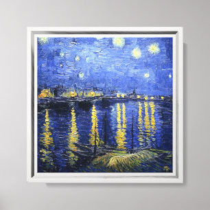 Lienzo Van Gogh - Noche estrellada sobre el Ródano