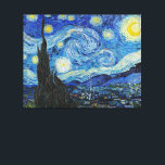 Lienzo Van Gogh - Noche Starry<br><div class="desc">La famosa obra de arte de Vincent van Gogh, Noche Starry.</div>