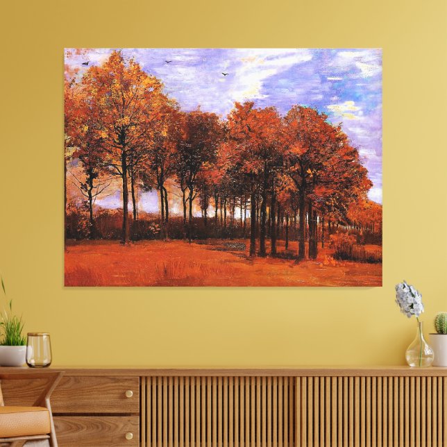 Lienzo Van Gogh - Paisaje de otoño, (Insitu (Sala de estar))