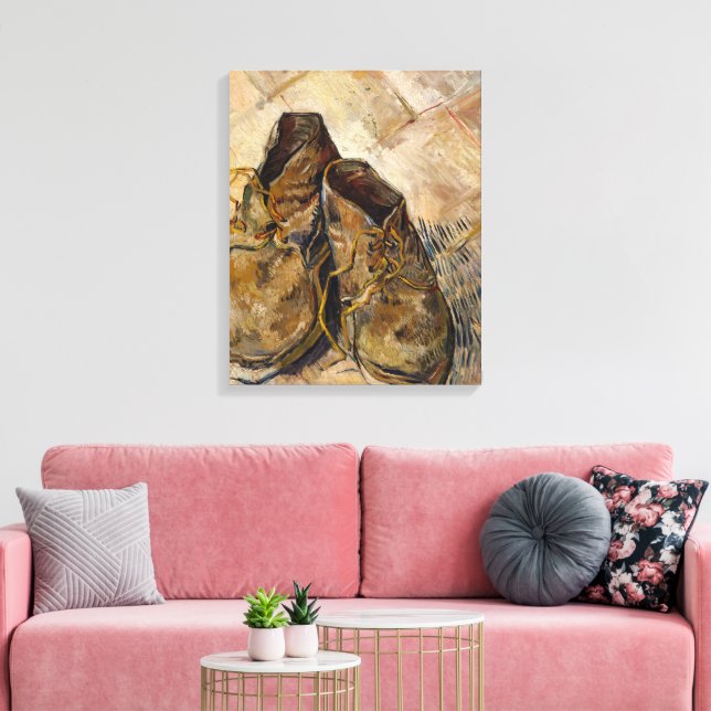 Lienzo Van Gogh "Shoes" Canvas Print (Insitu (Sala de estar))