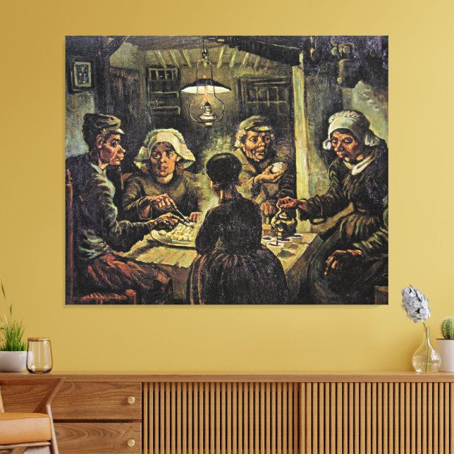 Lienzo Van Gogh - The Potato Eaters (Insitu (Sala de estar))