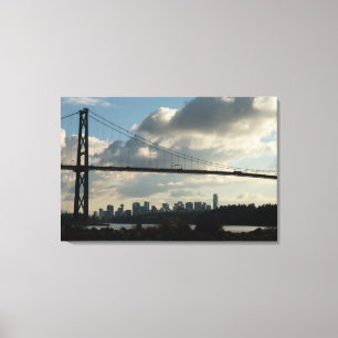 Lienzo Vancouver Art Print Lions Gate Cityscape Canvas