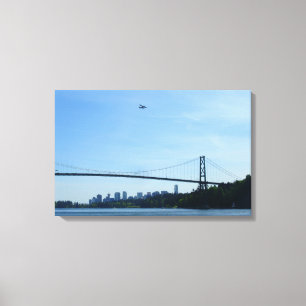 Lienzo Vancouver Art Print Lions Gate Cityscape Canvas