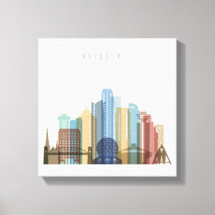 Lienzo Vancouver, Canadá  Cielo urbano