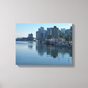 Lienzo Vancouver Harbour Art Print Seascape Art Canvas