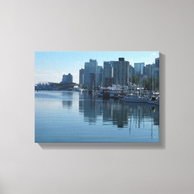 Lienzo Vancouver Harbour Art Print Seascape Art Canvas (Anverso)