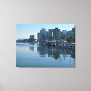 Lienzo Vancouver Harbour Art Print Seascape Art Canvas