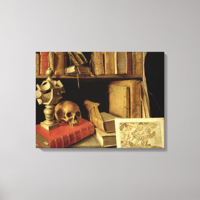 Lienzo Vanitas con Sundial, c.1626-40 (Anverso)