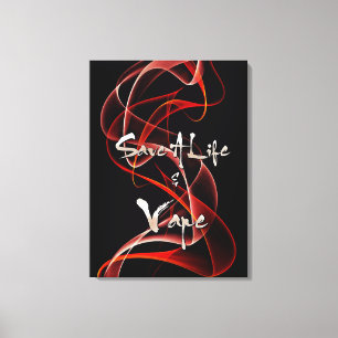 Lienzo Vape cita la lona envuelta premio