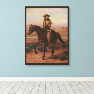 Lienzo Vaqueiros Antiguos, Buffalo Bill en Charlie por Ca
