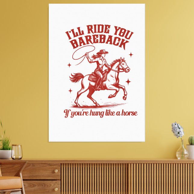 Lienzo Vaqueras Western Oeste Salvaje (Insitu (Sala de estar))