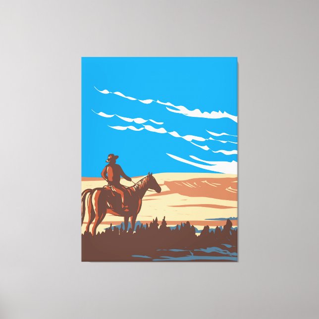 Lienzo Vaquero a caballo (Anverso)