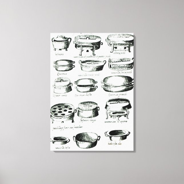 Lienzo Varios buques de cocina, 1570 (Anverso)