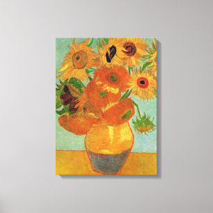Lienzo Vase con Doce Sunflowers Vincent van Gogh.