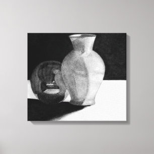 Lienzo Vase con Esfera