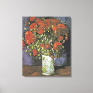 Lienzo Vase con rojos de Vincent van Gogh