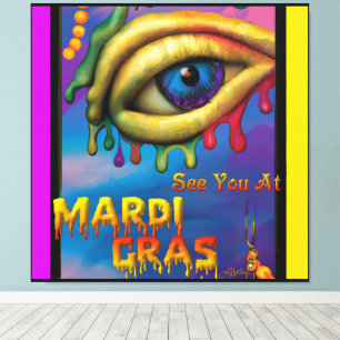 Lienzo Vea Usted En Los Ojos De Mardi Gras