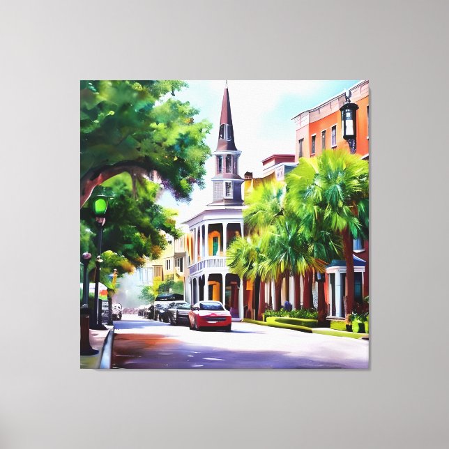 Lienzo Vecinos amigables (Anverso)