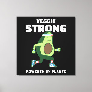 Lienzo Veggie Strong, impulsado por plantas