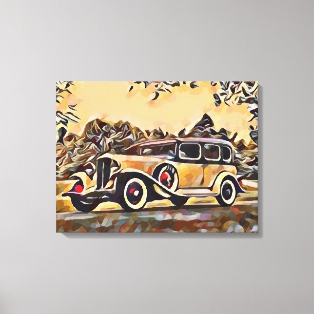 Lienzo Vehículo vintage (Anverso)