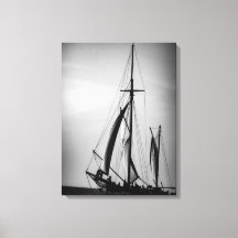 Vela Aruba en blanco y negro (retrato)