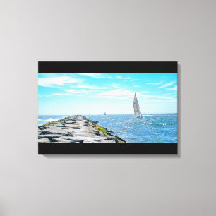Lienzo Vela Barnegat Inet en verano