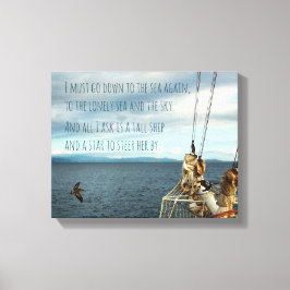 Lienzo Vela en la imprenta de la fiebre costera