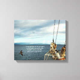 Lienzo Vela en la imprenta de la fiebre costera