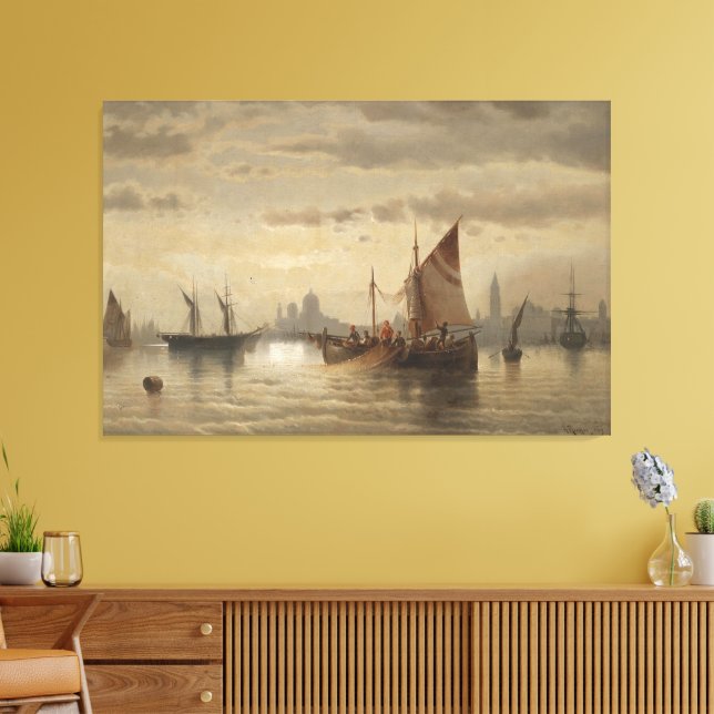 Lienzo Velas frente a Venecia (Insitu (Sala de estar))