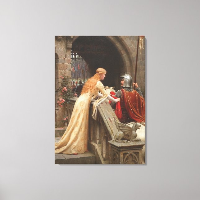 Lienzo Velocidad de Dios de Edmund Blair Leighton, c. 190 (Anverso)