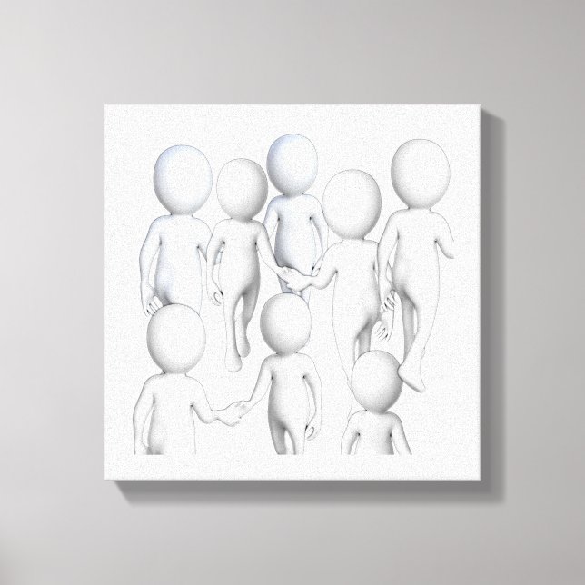 Lienzo Ven a caminar conmigo (Anverso)