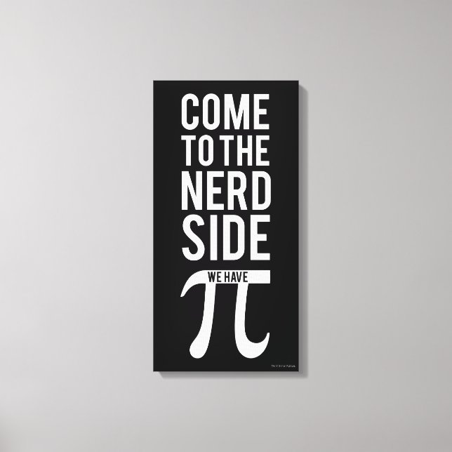 Lienzo Ven Al Lado Nerd (Anverso)