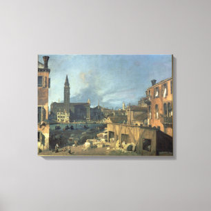 Lienzo Venecia: Campo San Vidal y Santa María Carita