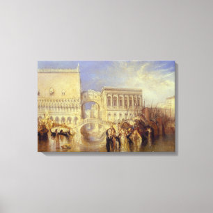 Lienzo Venecia el Puente de los Suspiros J. M. W. Turner