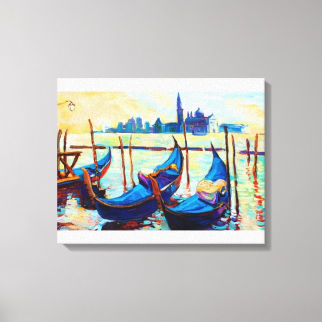 Lienzo Venecia, Italia al atardecer (Anverso)
